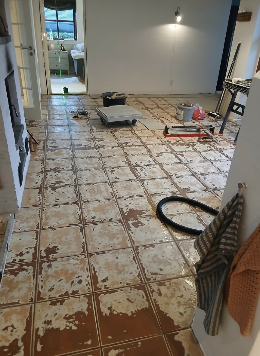 Gulv før renovering