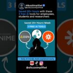 These 3 Free AI tools = 🔥 for students and employees #ai #ainews #aitools